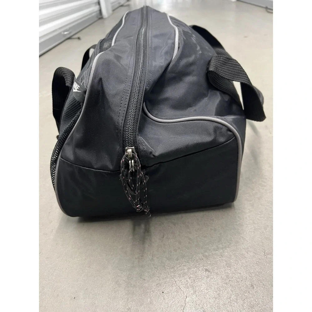 Nike Small Duffel Bag Black Gym Travel Sports Mesh Pocket Y2K Style